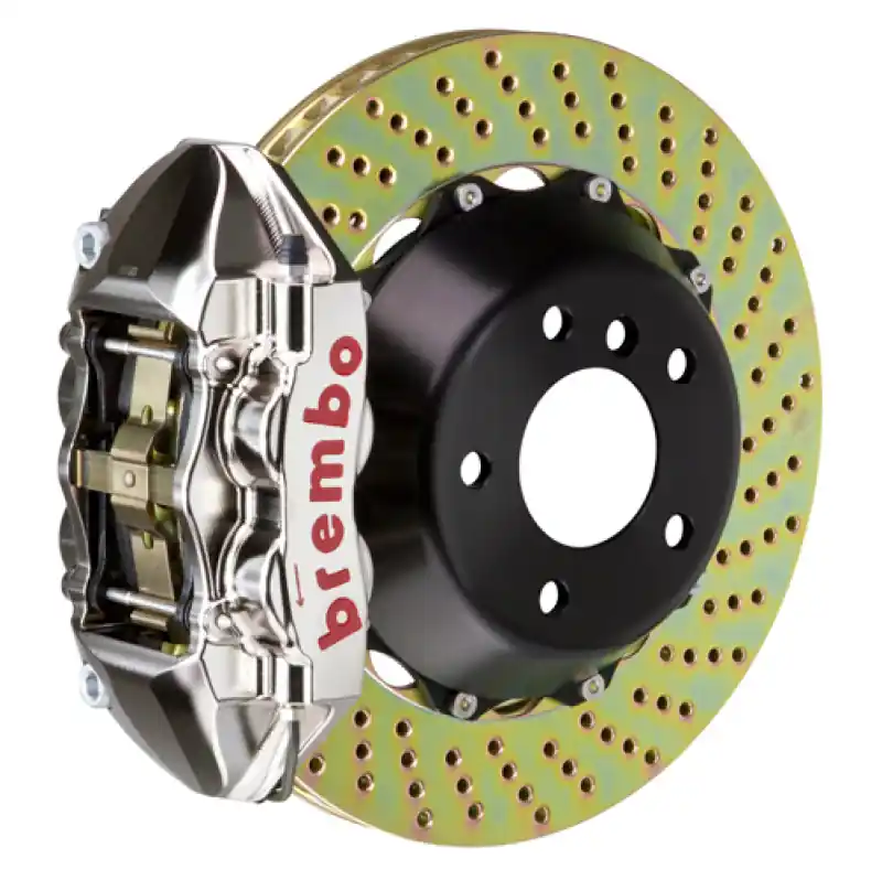 Fast Shipping Brembo 12-16 991.1 C2 Rear GTR BBK 4 Piston Billet 380x28 2pc Rotor Drilled-Nickel