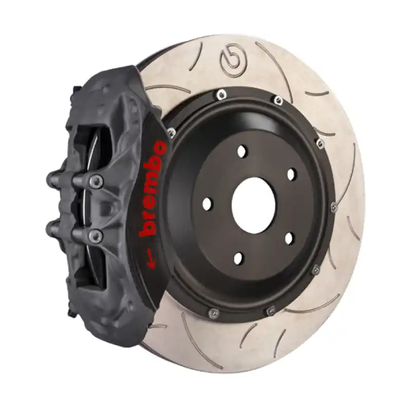 Top Pick Brembo 14-20 15-21 GTI Front Race BBK 6 Piston Forged 2pc355x32x53a 2pc Rotor T3L-Black HA