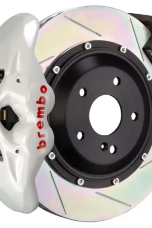 Brembo 17-23 530i/530i xDrive Fr GT BBK 6Pis Cast 380x34 2pc Rotor Slotted Type3-White Special Offer