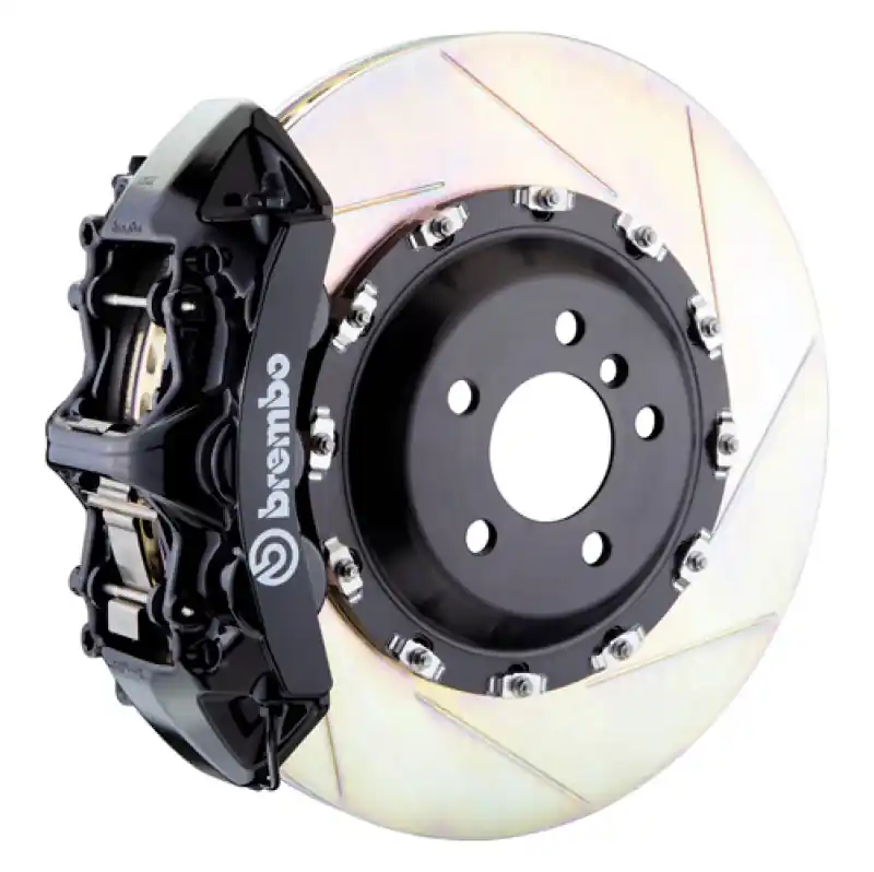 Brembo 10-19 Ghost Front GT BBK 6 Piston Cast 411x34 2pc Rotor Slotted Type-1-Black Budget