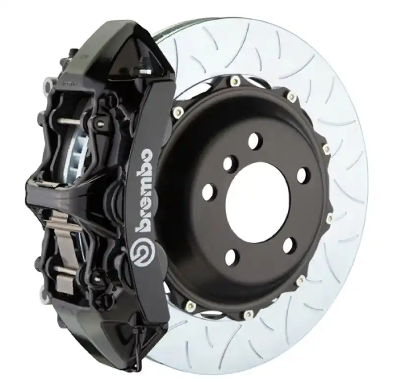Markdown Brembo 01-06 M3 (E46) Front GT BBK 6 Piston Cast 380x32 2pc Rotor Slotted Type3-Black
