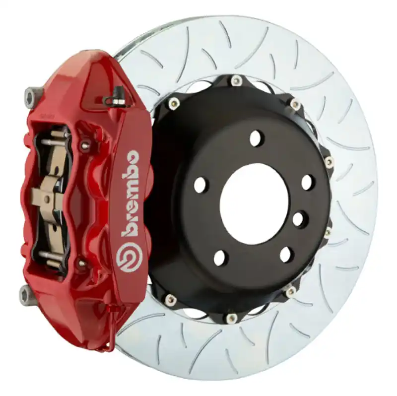 Brembo 12-17 M5 (F10) Rear GT BBK 4 Piston Cast 380x28 2pc Rotor Slotted Type-3-Red Price Drop