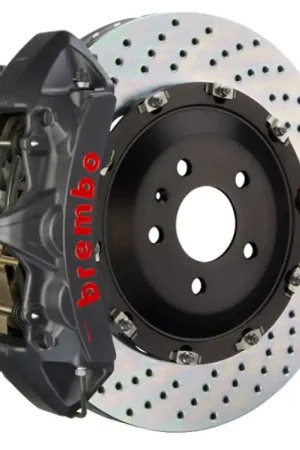 Price Drop Brembo 07-15 Q7 (4L) Front GTS BBK 6 Piston Cast 405x34 2pc Rotor Drilled-Black HA