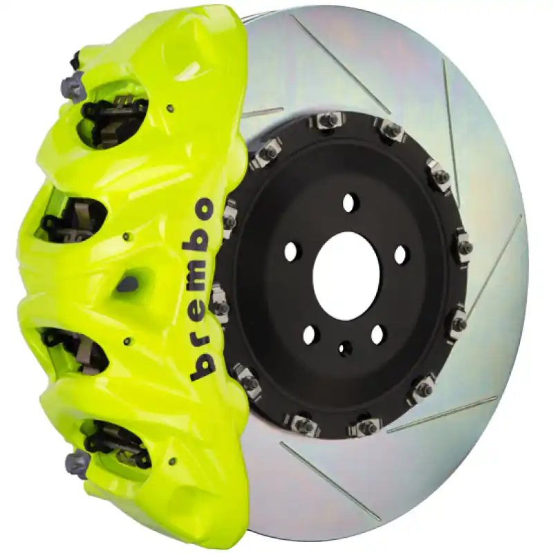 Brembo 05-13 Range Rover Sport Fr GT BBK 8Pis Cast 412x38 2pc Rotor Slotted Type1-Fluo. Yellow New Arrival