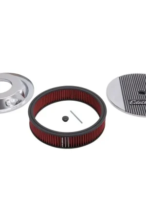 Edelbrock Air Cleaner Elite II 14In Diameter w/ 3In Element Standard Height Polished Seasonal Sale