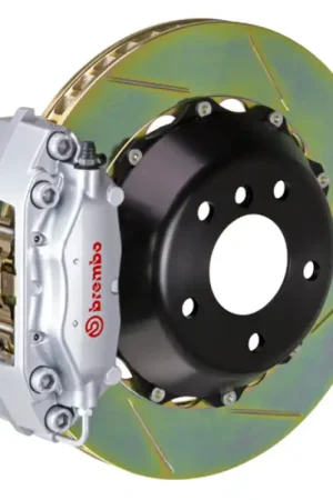 Brembo 10-16 E550 Sedan Rr GT BBK 4Pis Cast 345x28 2pc Rotor Slotted Type1-Silver Get Yours