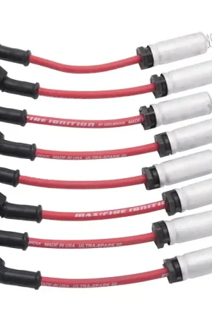 Express Delivery Edelbrock Spark Plug Wire Set Ls Kit w/ Metal Sleeves 99-15 50 Ohm Resistance Red Wire (Set of 8)