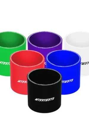 Premium Mishimoto 3.0 Inch Black Straight Coupler