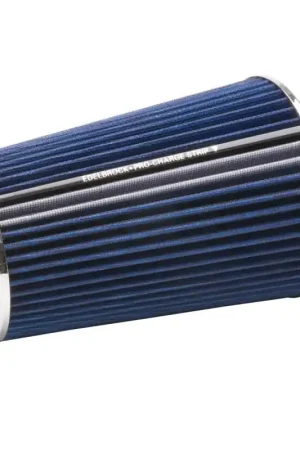 Final Sale Edelbrock Air Filter Pro-Flo Series Conical 10In Tall Blue/Chrome