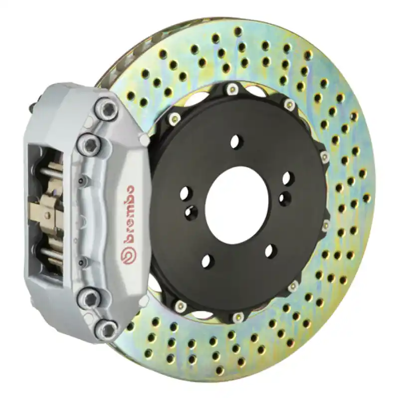 Today Only Brembo 08-14 C-Class (Excl 4MATIC/AMG) Rr GT BBK 4Pis Cast 2pc 328x28 2pc Rotor Drilled-Black