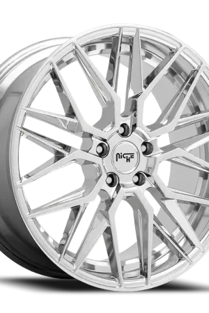 Niche Gamma M249 18x8 +40 5x114.3mm 72.56mm Chrome Next Day Delivery