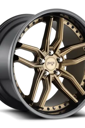 Niche Methos M195 20x9 +38 5x112mm 66.5mm Matte Bronze Black Bead Ring Exclusive Offer