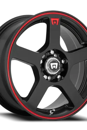Super Sale Motegi MR116 FS5 MBR 15x6.5 +40 4x100/4x108mm 72.6mm Matte Black Red Stripe