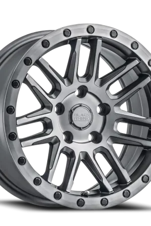 Black Rhino Arches GM 20x9.5 +12 6x139.7mm 112.1mm Brushed Gunmetal Black Lip Edge-Black Bolts Holiday Sale