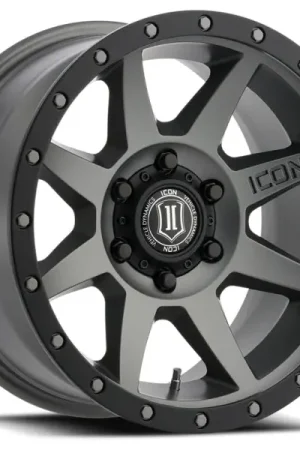 ICON Rebound 17x8.5 6x5.5 0mm Offset 4.75in BS 106.1mm Bore Titanium Wheel Express Delivery