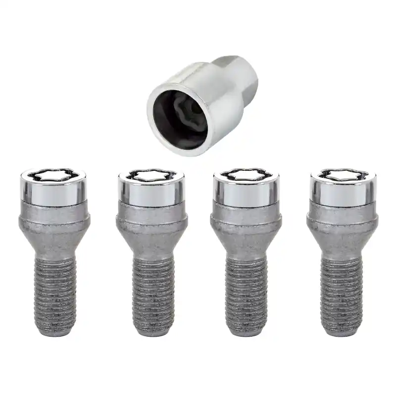 McGard Wheel Lock Bolt Set - 4pk. (Cone Seat) M14X1.25 / 17mm Hex / 27.3mm Shank Length - Chrome Weekend Sale