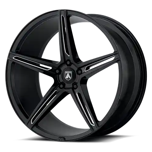 Seasonal Sale Asanti Black Label Alpha 5 ABL22 BK 20x8.5 +38 5x114.3mm 72.6mm Gloss Black Milled