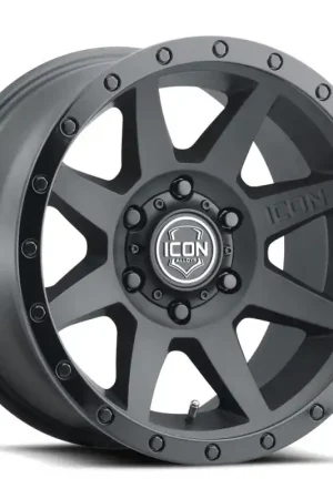 ICON Rebound 17x8.5 5x5 -6mm Offset 4.5in BS 71.5mm Bore Double Black Wheel Popular