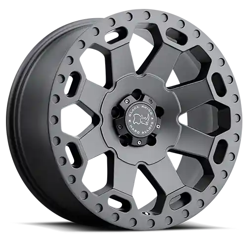 Latest Black Rhino Warlord GY 18x8 +35 5x120mm 76mm Matte Gunmetal