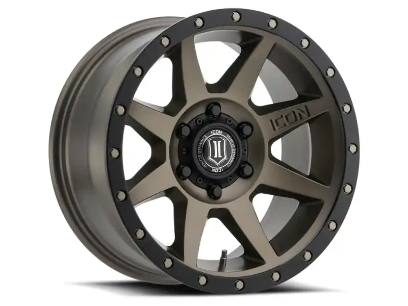 Last Chance ICON Rebound 17x8.5 6x5.5 25mm Offset 5.75in BS 95.1mm Bore Bronze Wheel