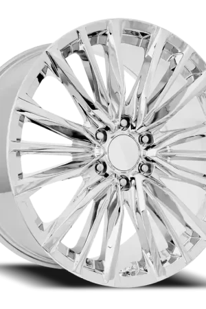 Factory Reproductions FR 205 Platinum V Replica CH 24x10 +28 6x139.7mm 78.1mm Chrome Sale