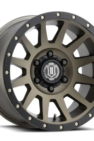 ICON Compression 17x8.5 6x5.5 0mm Offset 4.75in BS 106.1mm Bore Bronze Wheel Grab Now
