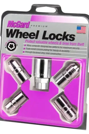 McGard Wheel Lock Nut Set - 4pk. (Cone Seat) M14X1.5 / 21mm & 22mm Dual Hex / 1.639in. L - Chrome Popular