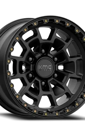 Fresh Stock KMC Summit KM718 SB 16x8 +0 6x139.7mm 106.1mm Satin Black
