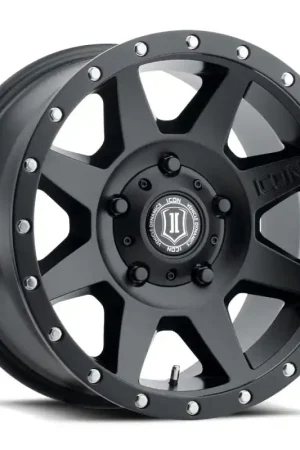 ICON Rebound 18x9 5x150 25mm Offset 6in BS 110.1mm Bore Satin Black Wheel Special Offer
