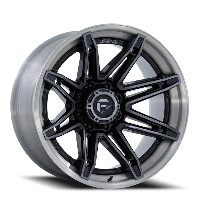 Fuel Brawl FC401BT 20x10 -18 8x170mm 125.1mm Gloss Black Brushed Dark Tint New Arrival