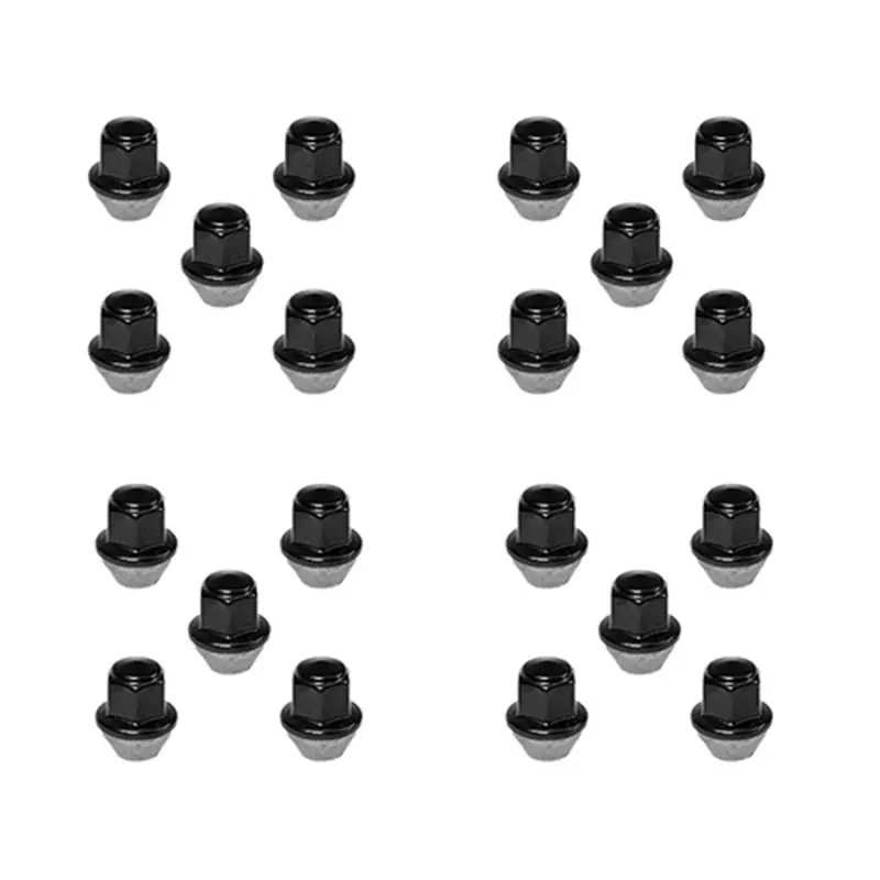 Fan Favorite Ford Racing 15-18 Mustang Black Lug Nut Kit (20 Lug Nuts)
