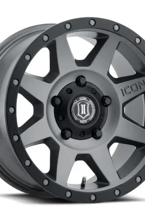 Shop Now ICON Rebound 18x9 5x150 25mm Offset 6in BS 110.1mm Bore Titanium Wheel