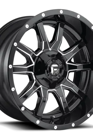 Bulk Order Fuel Vandal D627 20x10 -18 5x114.3/5x127mm 78.1mm Gloss Black Milled