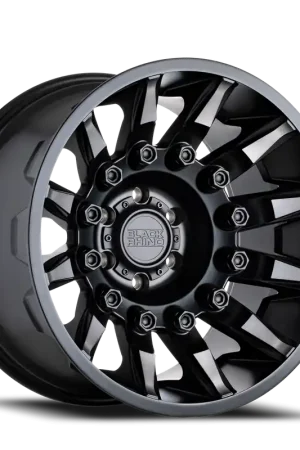 Hot Deal Black Rhino Mission 20x9 +12 6x135mm 87.1mm Matte Black Machined Tinted Spokes