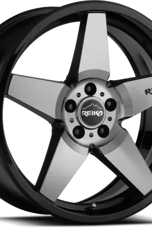 Reika Seeker R15 GBM 17x8 +38 5x114.3mm 65.1mm Black Machined Face Special Offer