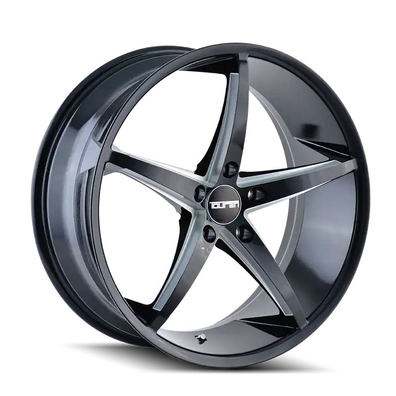 Touren TR70 3270 Gloss Black Milled 17x7.5 5x114.3 40mm 72.62mm High Quality