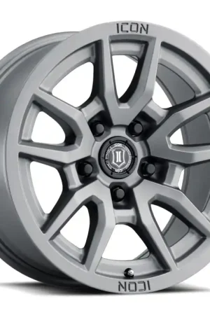 ICON Vector 5 17x8.5 5x150 25mm Offset 5.75in BS 110.1mm Bore Titanium Wheel Limited Offer