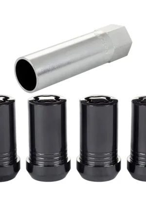 McGard Wheel Lock Nut Set - 4pk. (Tuner / Cone Seat) M14X1.5 / 22mm Hex / 1.648in. Length - Black Best Price