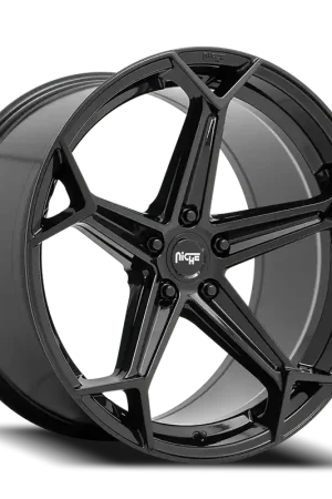 Niche Arrow N258 20x9 +25 5x114.3mm 72.7mm Gloss Black Crafted