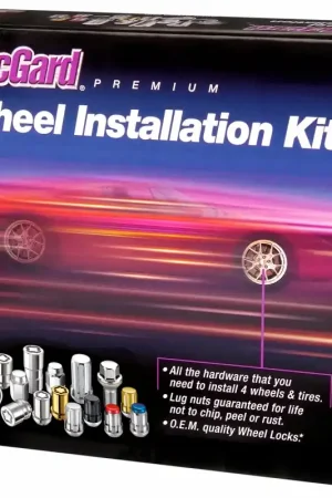 Free Returns McGard SplineDrive Tuner 5 Lug Install Kit w/Locks & Tool (Cone) M12X1.5 / 13/16 Hex - Blk