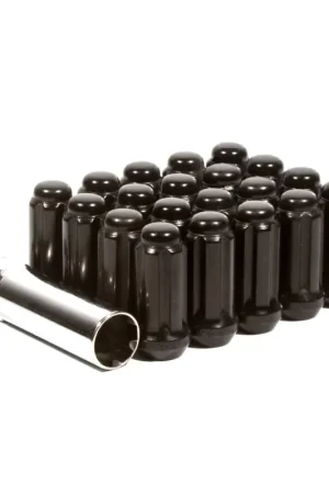 Last Chance Method Lug Nut Kit - 24 Nuts Spline - 14x1.5 - 6 Lug Kit - Black