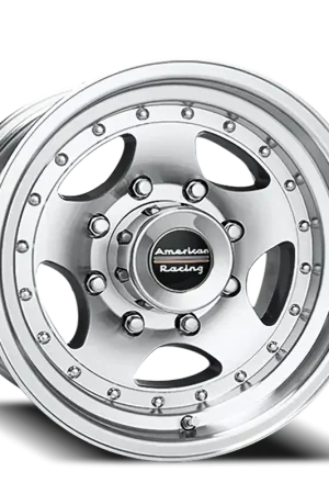 American Racing AR23 SL 16x8 +0 8x165.1mm 130.81mm Machined Silver Clear Coat Budget