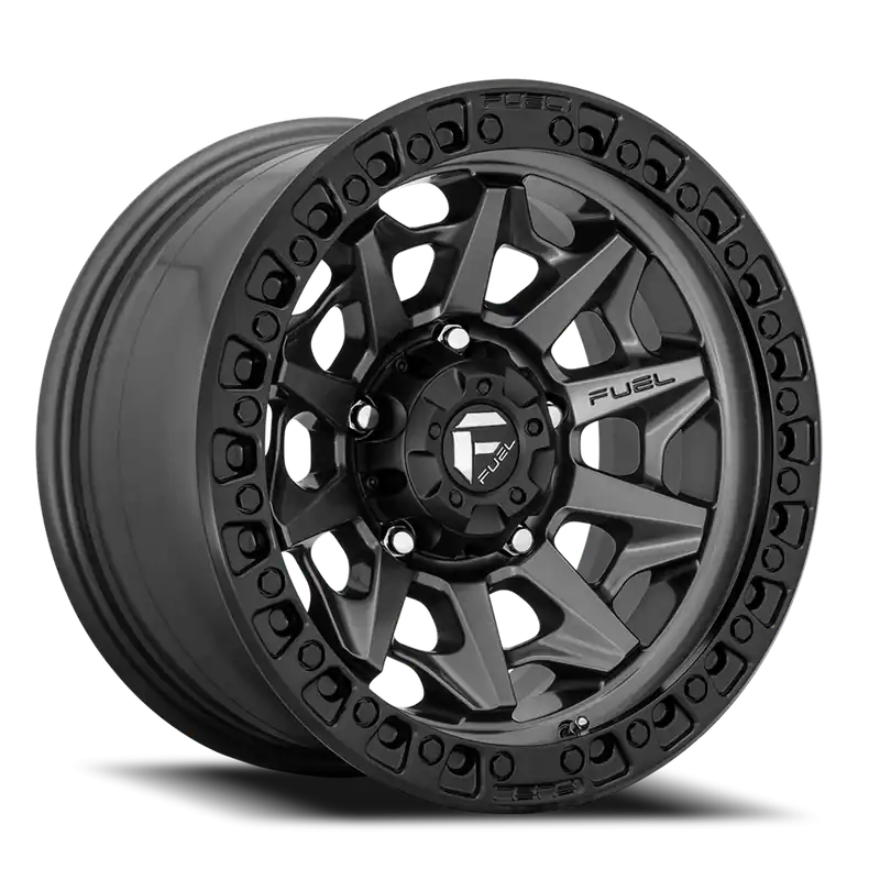 Last Chance Fuel Covert D716 18x9 +20 6x139.7mm 106.1mm Matte Gunmetal Black Bead Ring