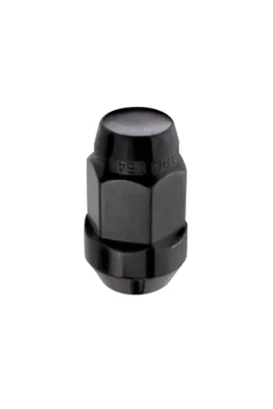 McGard Hex Lug Nut (Cone Seat Bulge Style) M14X1.5 / 22mm Hex / 1.945in. Length (4-Pack) - Black Special Offer