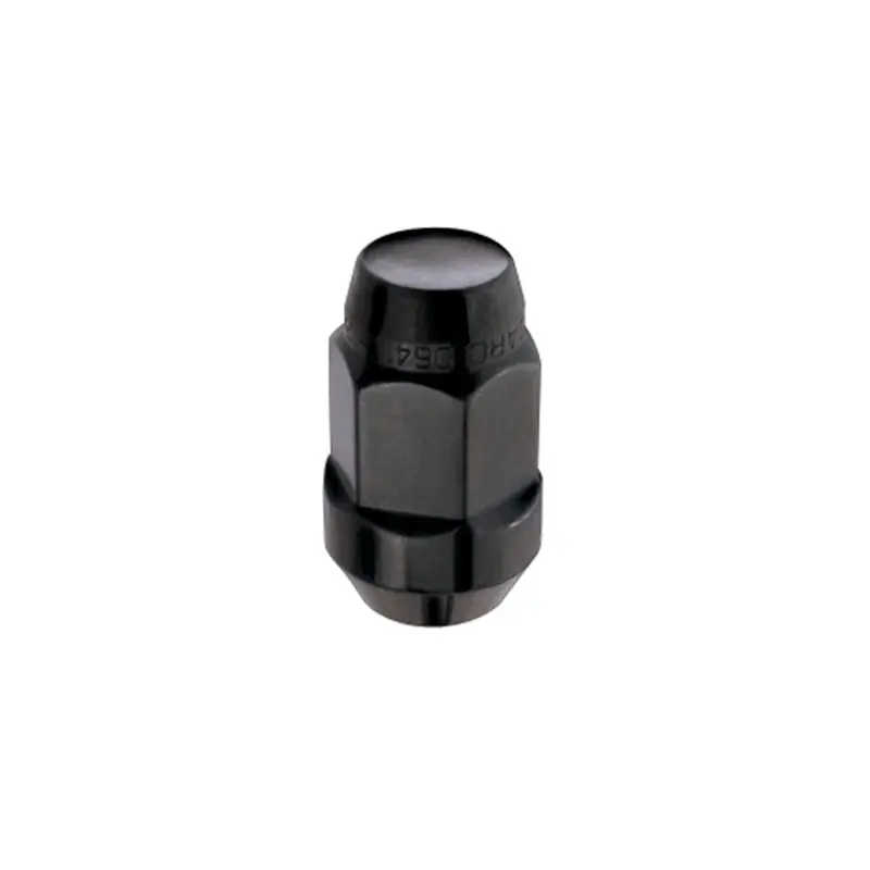McGard Hex Lug Nut (Cone Seat Bulge Style) M14X1.5 / 22mm Hex / 1.945in. Length (4-Pack) - Black Special Offer