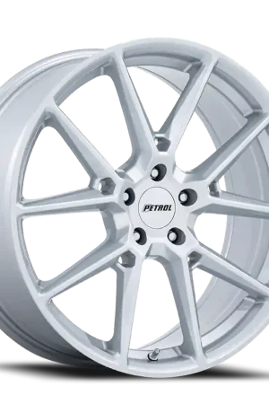 Petrol P1E GS 18x8 +40 5x114.3mm 72.56mm Gloss Silver Hassle-Free Returns