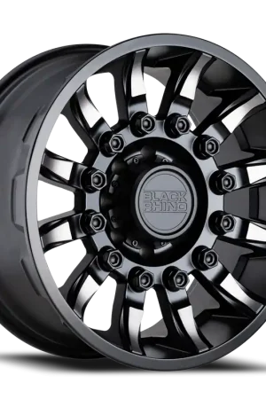 Instant Buy Black Rhino Mission 20x9 -18 8x170mm 125.1mm Matte Black Machined Tinted Spokes