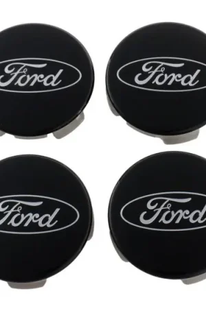 Don’t Miss Out Ford Racing Ford Truck/SUV Black And Chrome Wheel Center Cap Kit