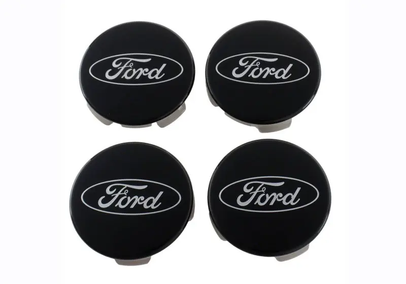 Don’t Miss Out Ford Racing Ford Truck/SUV Black And Chrome Wheel Center Cap Kit