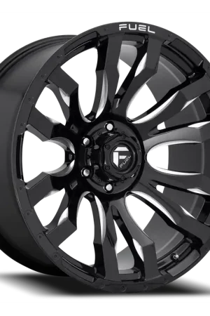 Buy Online Fuel Blitz D673 18x9 +20 6x139.7mm 106.1mm Gloss Black Milled